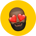 emoji man with heart eyes